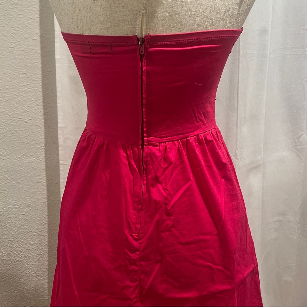 Ruby Rox Vibrant Pink Button-Front Mini Dress - image 6